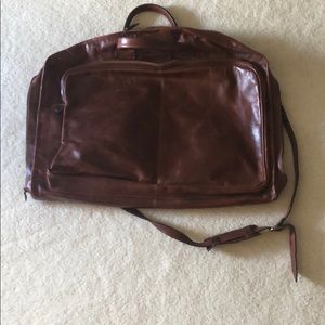 Vintage leather luggage bag.